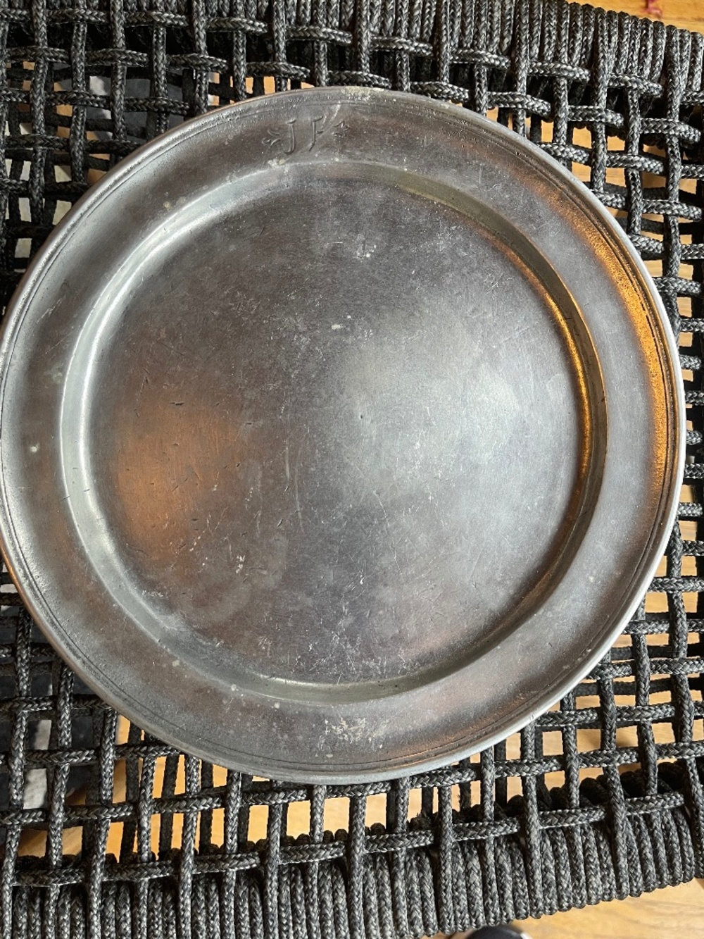 Vintage Pewter Plate made in Germany